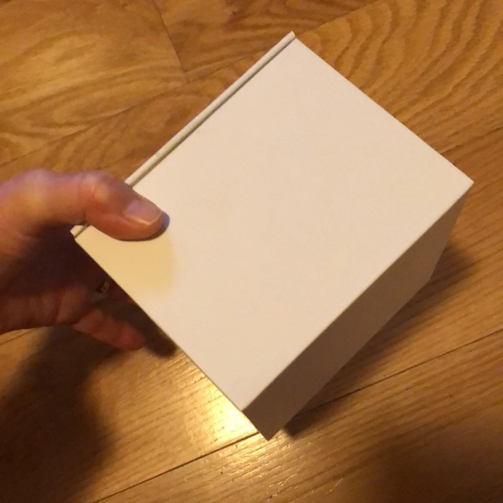 Empty google WiFi box hard cube for resale/ repurpose